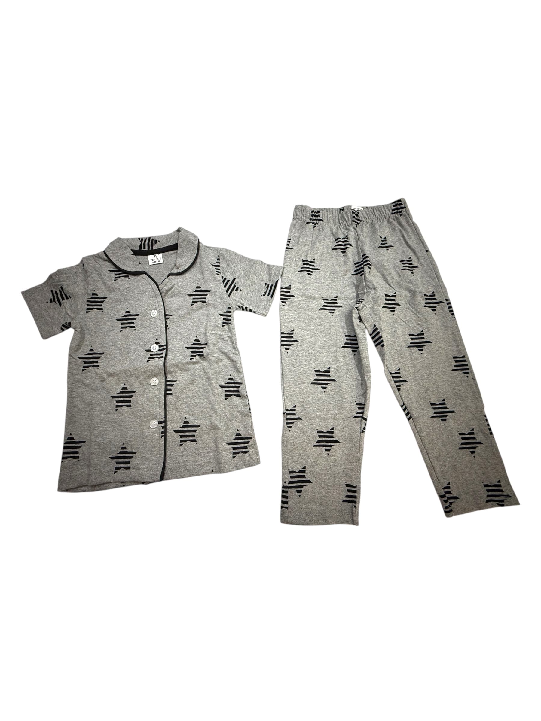 Teebuyindia kids wear ELITE  KIDS UNISEX SHIRT SET GREY STAR ELITE  KIDS UNISEX SHIRT SET GREY STAR