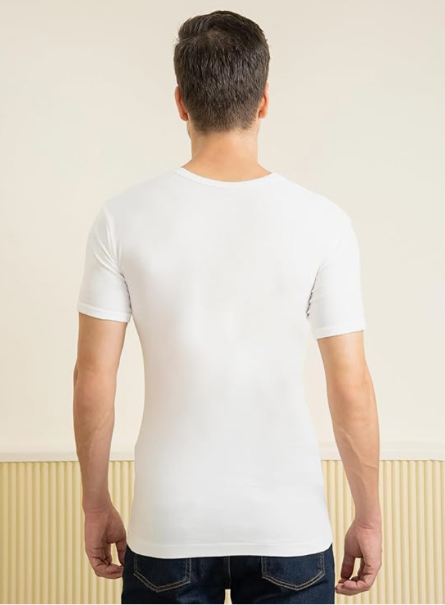 MENS COTTON  VEST WITH SLEEVE  (PACK OF 2)