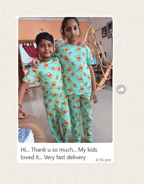 Kids unisex TSHIRT+PANT MY LOVE