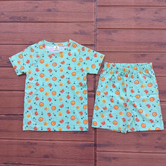 Kids Unisex Short Set lion face