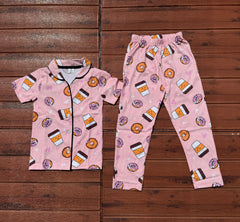 KIDS UNISEX SHIRT SET DOUGHNUT