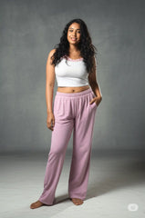 WOMENS PYJAMA PANT FREE SIZE PINK