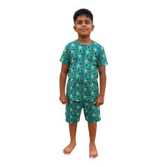 ELITE KIDS UNISEX  SHORTSET- GREEN TROPHY