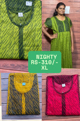 CHUDI NIGHTY WITH SIDE POCKET GREEN
