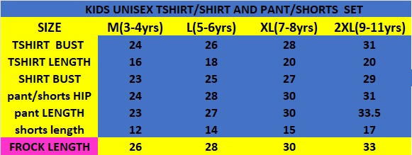 Kids unisex TSHIRT+PANT ELEPHANT