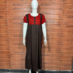 FROCK NIGHTY PUFF SLEEVE  (FULL LENGTH) TBC-23
