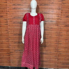 FROCK NIGHTY PUFF SLEEVE  (FULL LENGTH) TBC-21
