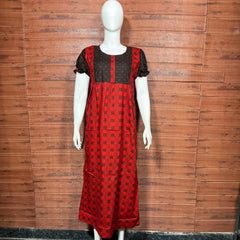 FROCK NIGHTY PUFF SLEEVE  (FULL LENGTH) TBC-17