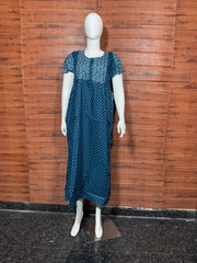 FROCK NIGHTY PUFF SLEEVE  (FULL LENGTH) TBC-20