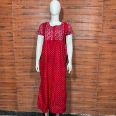 FROCK NIGHTY PUFF SLEEVE  (FULL LENGTH) TBC-13