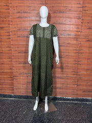 FROCK NIGHTY PUFF SLEEVE  (FULL LENGTH) TBC-18