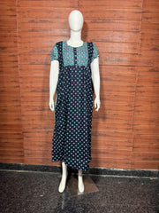 FROCK NIGHTY PUFF SLEEVE  (FULL LENGTH) TBC-4