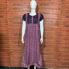 FROCK NIGHTY PUFF SLEEVE  (FULL LENGTH) TBC-3