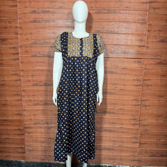 FROCK NIGHTY PUFF SLEEVE  (FULL LENGTH) TBC-9