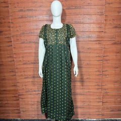 FROCK NIGHTY PUFF SLEEVE  (FULL LENGTH) TBC-12