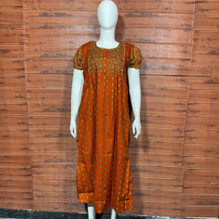 FROCK NIGHTY PUFF SLEEVE  (FULL LENGTH) TBC-11