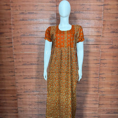 FROCK NIGHTY PUFF SLEEVE  (FULL LENGTH) TBC-7