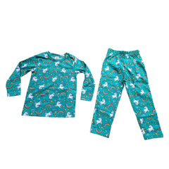 KIDS UNSIEX FULLSLEEVE SET AQUA UNICORN