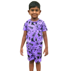 ELITE KIDS UNISEX  SHORTSET- VOILET VOILIN