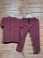 Shirt with pant pyjama Meroon Heart