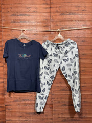 ELITE WOMENS PYJAMA SET WITH FULL PANT The boat