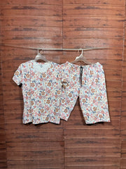 TShirt with 3/4th pant pyjama  Glitter