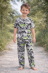 Teebuyindia kids wear Elite Kids unisex TSHIRT+PANT NEON GRAPHICS Elite Kids unisex TSHIRT+PANT NEON GRAPHICS