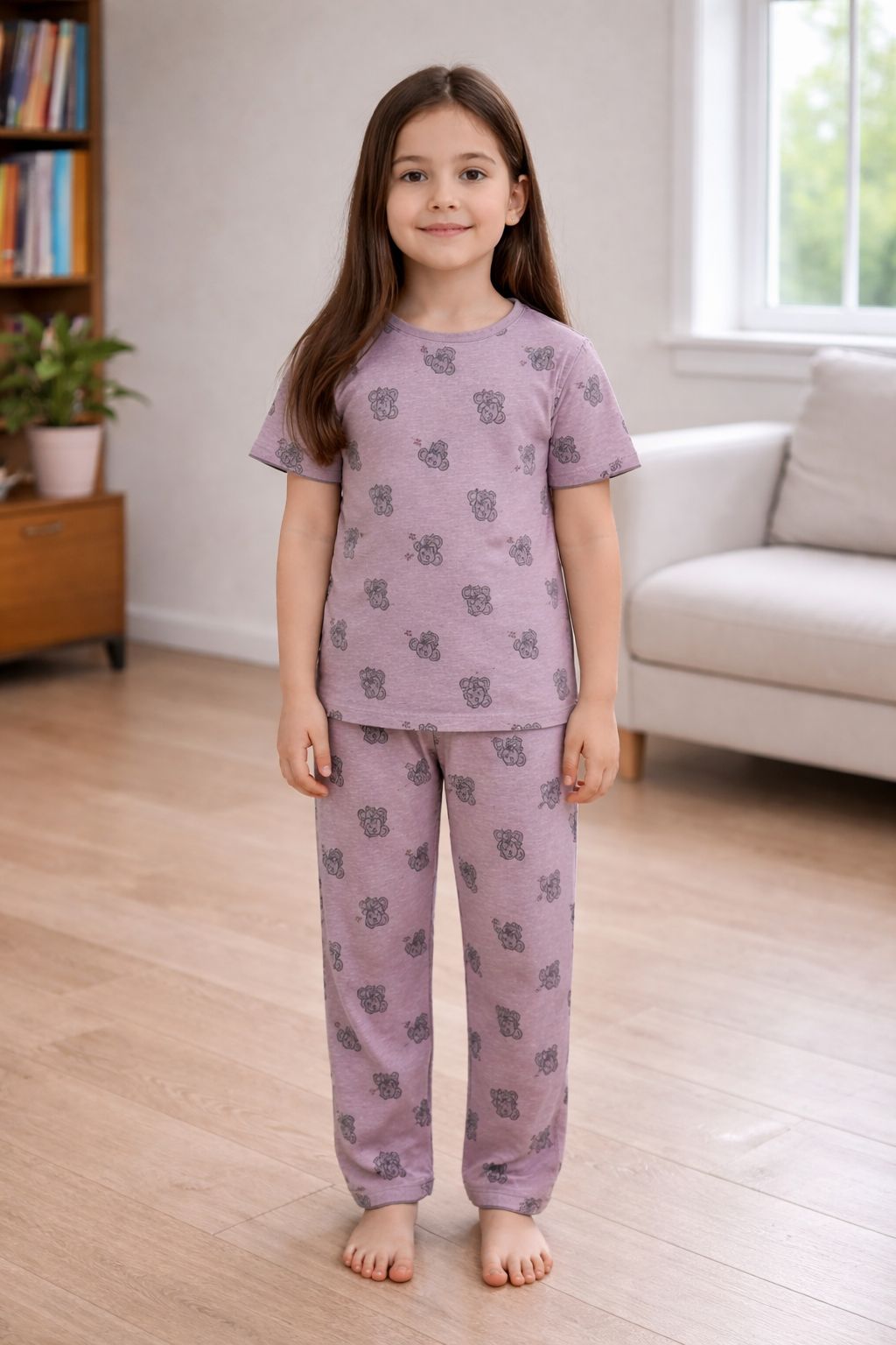 FP-4 Elite Kids unisex TSHIRT+PANT GRAPE TUSKER DREAMS SET