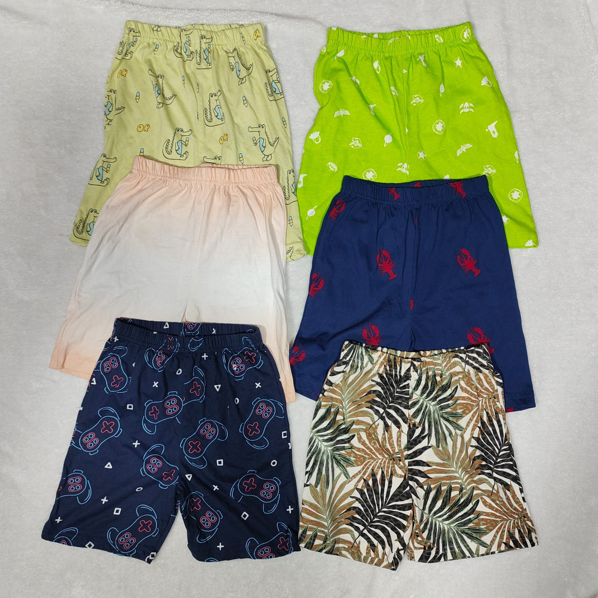 Teebuyindia kids wear KIDS COMBO SHORTS  (PACK OF 6) KIDS COMBO SHORTS  (PACK OF 6)