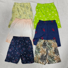 Teebuyindia kids wear KIDS COMBO SHORTS  (PACK OF 6) KIDS COMBO SHORTS  (PACK OF 6)