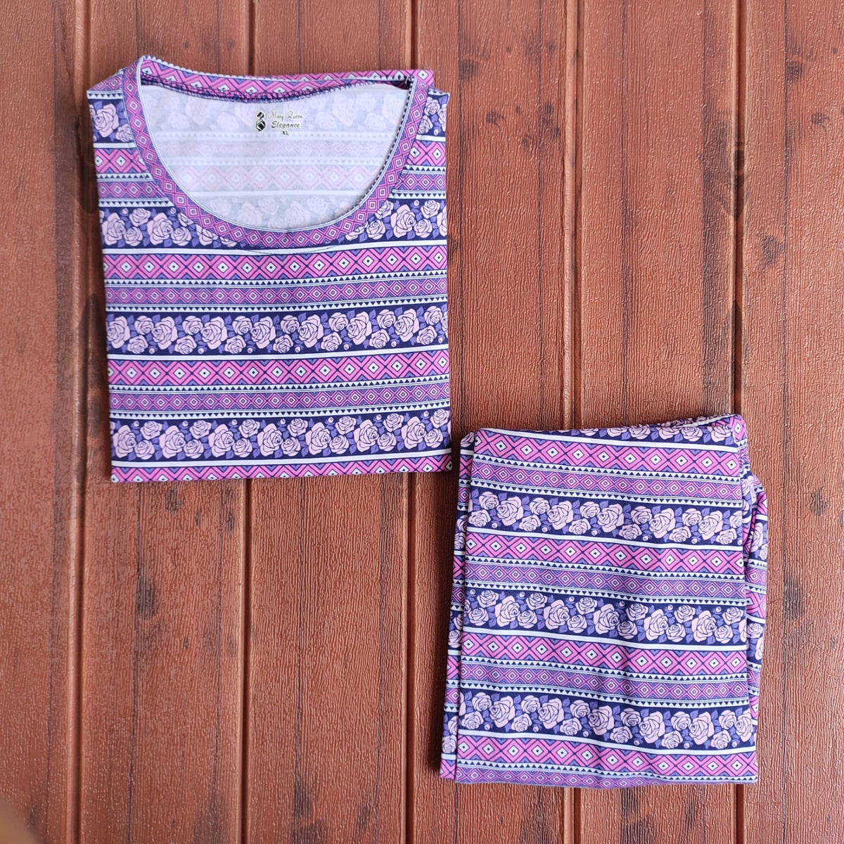Teebuyclothing ELITE WOMENS TSHIRT + PANT PYJAMA SET ELITE WOMENS TSHIRT + PANT PYJAMA SET