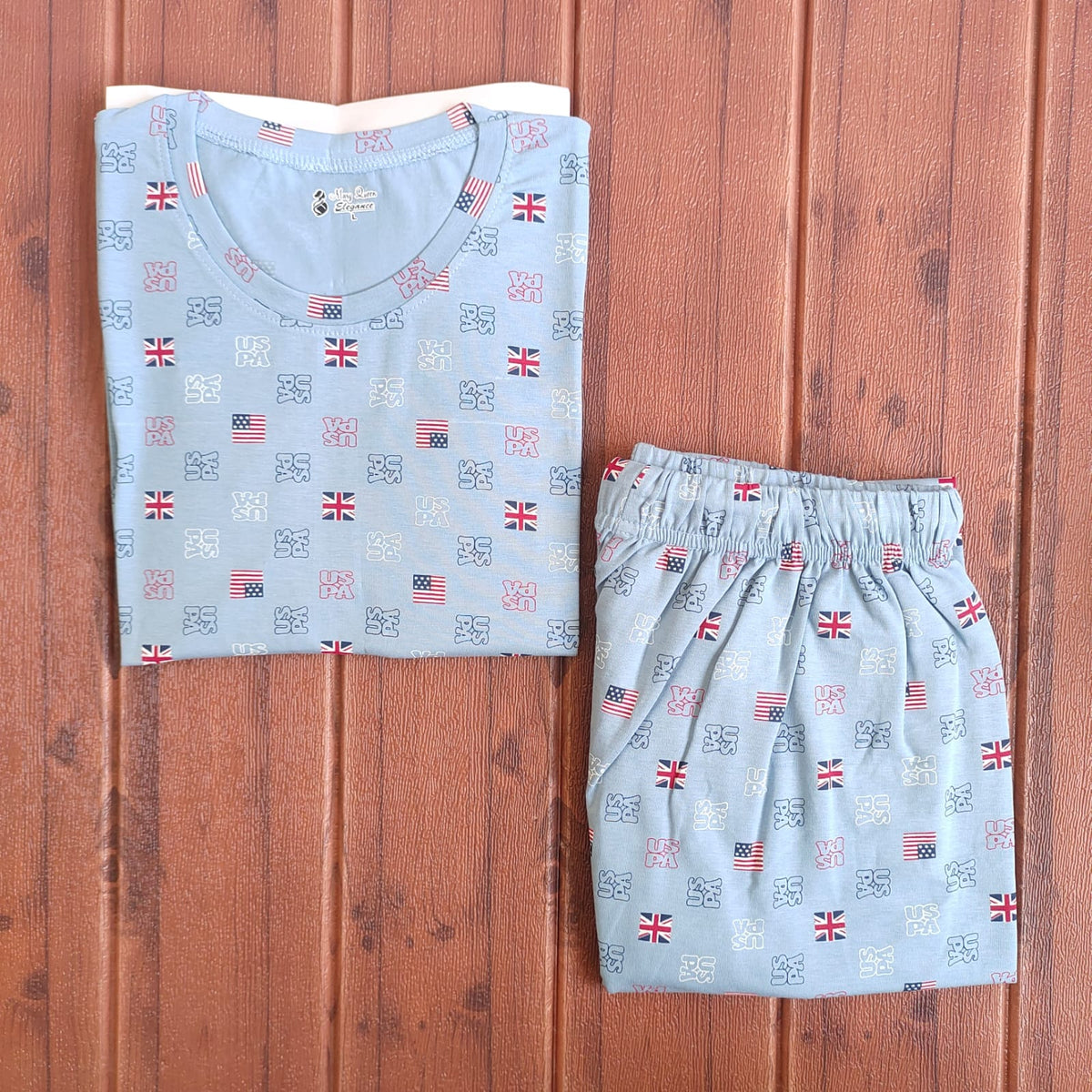 Teebuyclothing ELITE WOMENS TSHIRT + PANT PYJAMA SET ELITE WOMENS TSHIRT + PANT PYJAMA SET